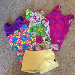 GK leotard and shorts bundle